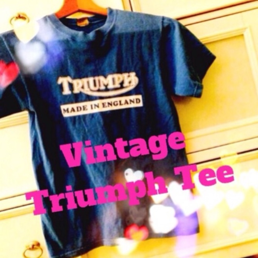 Vintage Triumph motorcycle T Shirt Medium